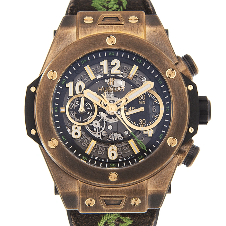 Hublot,Big Bang 45mm,45mm,Bronze,Silver,Automatic,Chronograph,Day,411,411.BZ.1149.VR.MDL17