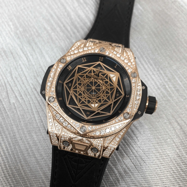 Hublot,Big Bang 45mm,45mm,Rose Gold,Black,Automatic,Sapphire,Crystal Glass,Round,415,415.OX.1118.VR.1704.MXM17