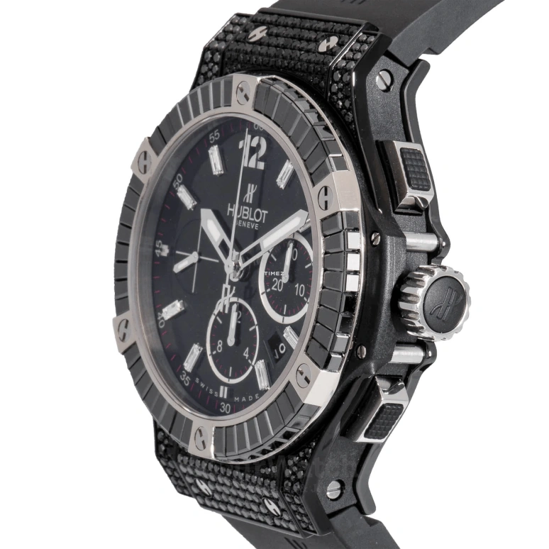 Hublot,Big Bang 44mm,44mm,Ceramic,Black,Automatic,Chronograph,Day,301,301.CD.1234.RX.8800