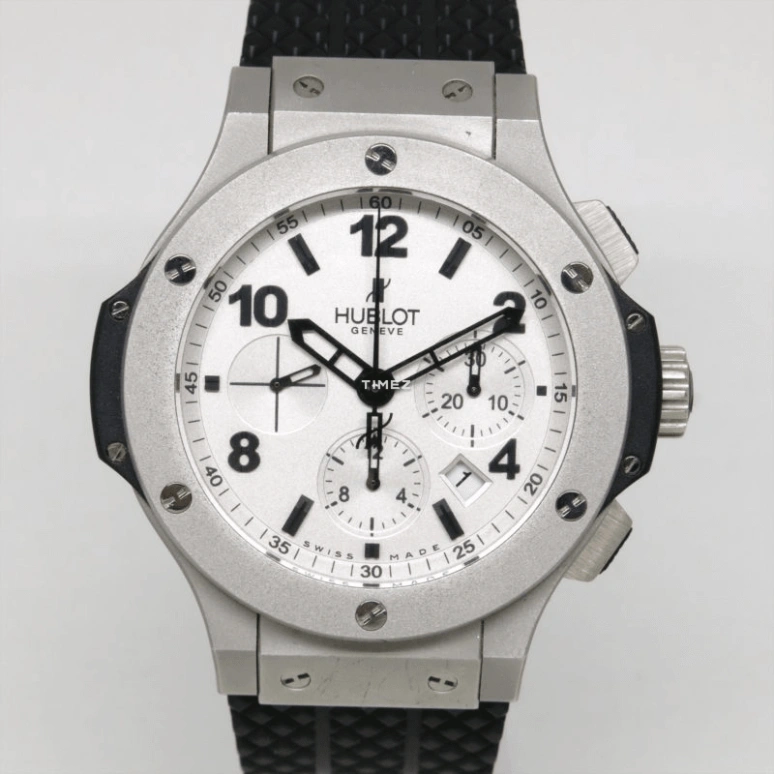 Hublot,Big Bang 44mm,44mm,Platinum,White,Automatic,Chronograph,Day,301,301.TI.450.RX