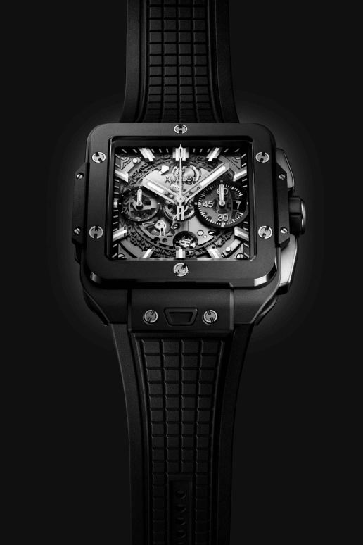 Hublot,Square Bang 42mm,42mm,Ceramic,Skeleton,Chronograph,Day,Flyback,821,821.CI.0170.RX