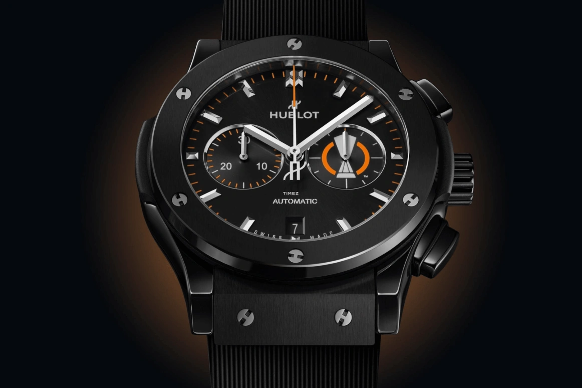 Hublot,Classic Fusion 42mm,42mm,Ceramic,Black,Automatic,Chronograph,Sapphire,541,541.CM.1479.RX.UEL23