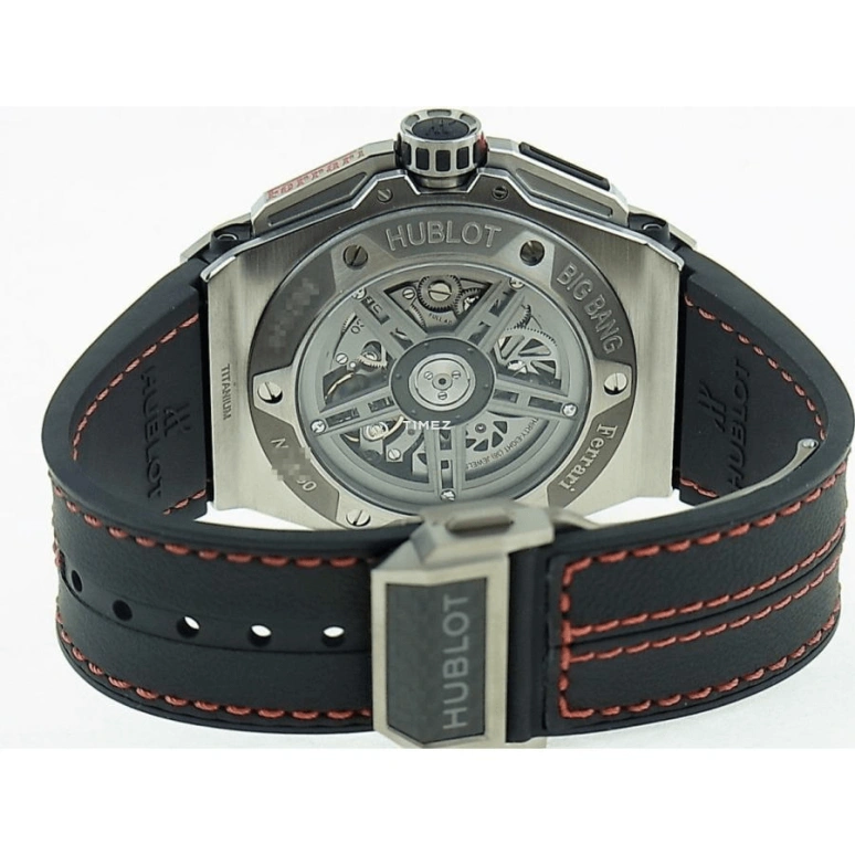 Hublot,Big Bang 45.50mm,45.50mm,Titanium,Red,Grey,Skeleton,Automatic,Chronograph,Day,401,401.NM.0123.VR.ENG13