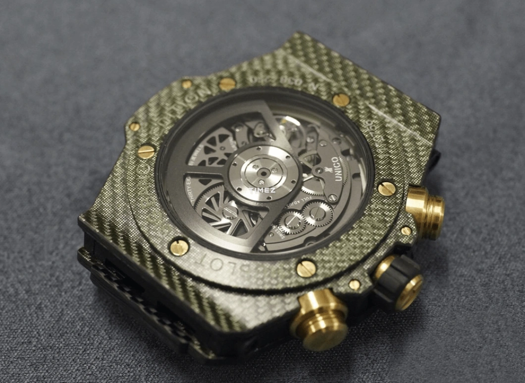 Hublot,Big Bang 45mm,45mm,Carbon,Black,Green,Gold,Automatic,Chronograph,Day,Flyback,Retrograde,72hours,In-house Caliber,411,411.YG.1198.NR.ITI16