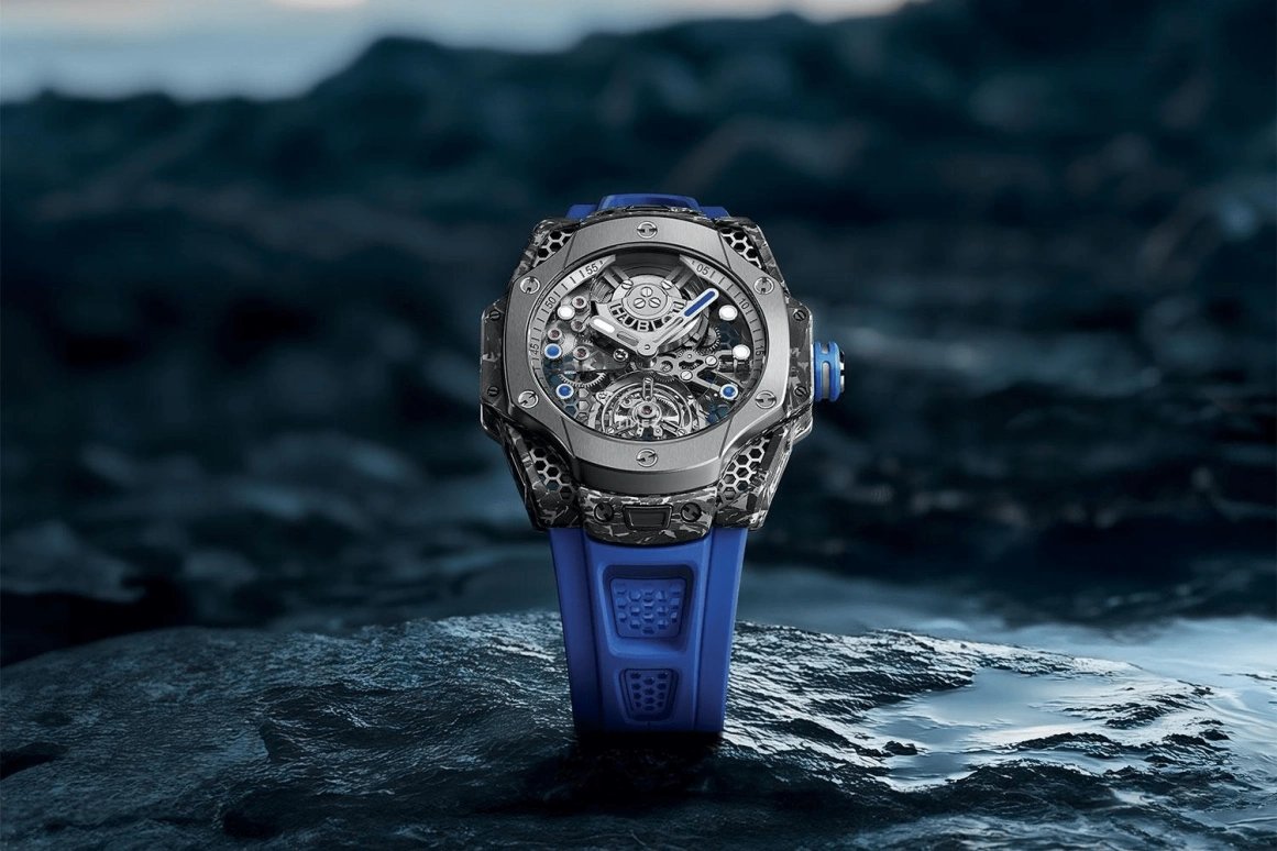 Hublot,Big Bang 44mm,44mm,Titanium,Carbon,Grey,Automatic,Tourbillon,72hours,428,428.NQ.0100.RX.SRA24