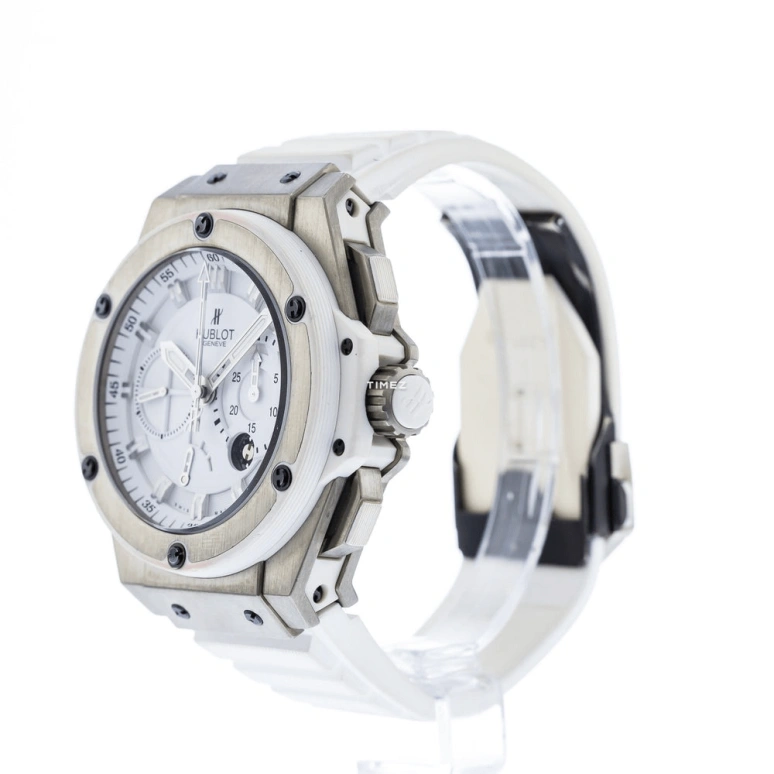Hublot,King Power 48mm,48mm,Titanium Gold,White,Handwound,Chronograph,Power Reserve Indicator,Rattrapante,709,709.ZE.2110.RW