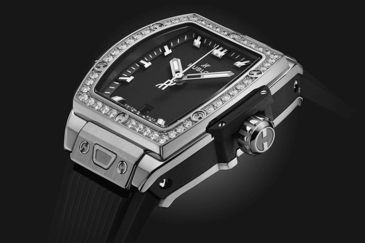 Hublot,Spirit of Big Bang 32mm,32mm,Stainless Steel,Black,Day,Sapphire,Rectangular,682,682.SX.1170.RX.1204