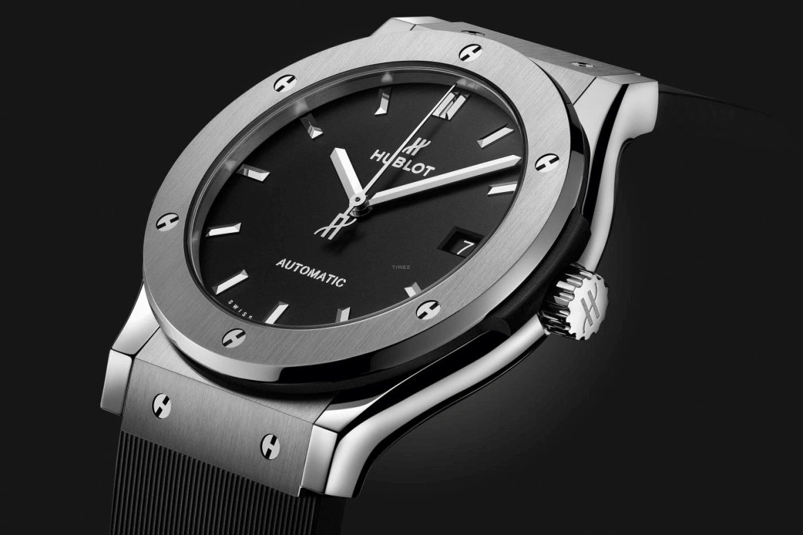 Hublot,Classic Fusion 45mm,45mm,Titanium Gold,Black,Automatic,42hours,In-house Caliber,511,511.NX.1171.RX