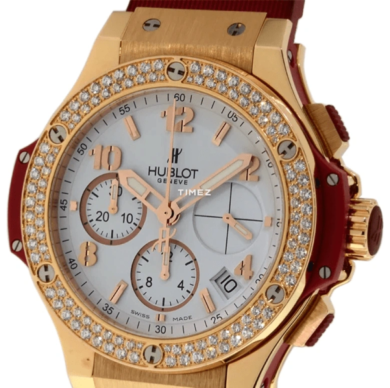 Hublot,Big Bang 41mm,41mm,Rose Gold,White,Automatic,Chronograph,Day,341,341.PR.2010.RR.1104