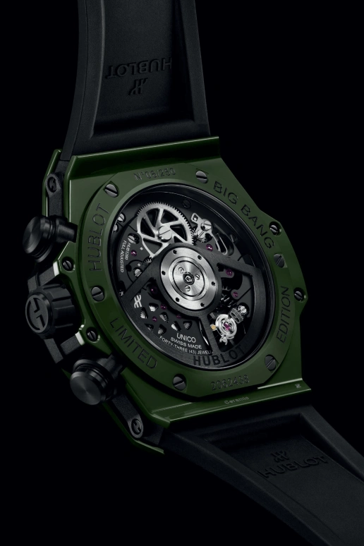 Hublot,Big Bang 42mm,42mm,Ceramic,Green,Grey,Automatic,Chronograph,Day,Flyback,Column Wheel,72hours,In-house Caliber,441,441.GX.5210.RX