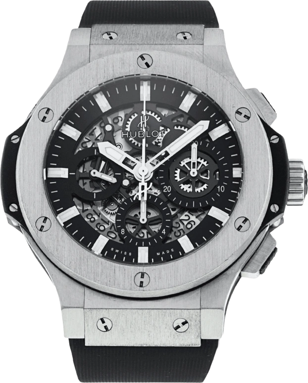 Hublot,Big Bang 44mm,44mm,Stainless Steel,Black,Automatic,Chronograph,Day,311,311.SX.1170.RX