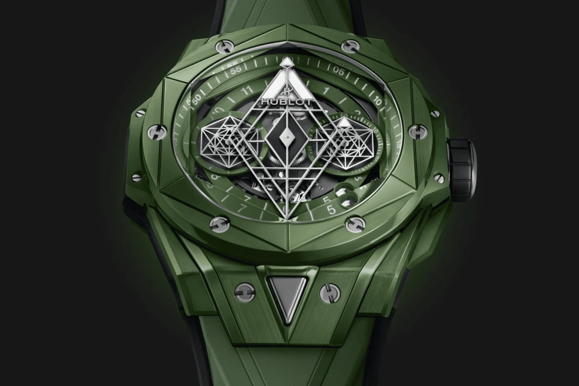 Hublot,Big Bang 45mm,45mm,Ceramic,Green,Black,Automatic,Chronograph,72hours,418,418.GX.5207.RX.MXM22