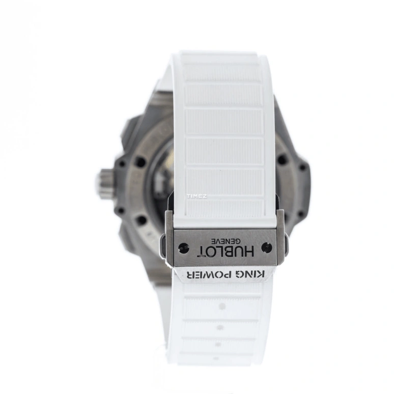 Hublot,King Power 48mm,48mm,Titanium Gold,White,Handwound,Chronograph,Power Reserve Indicator,Rattrapante,709,709.ZE.2110.RW