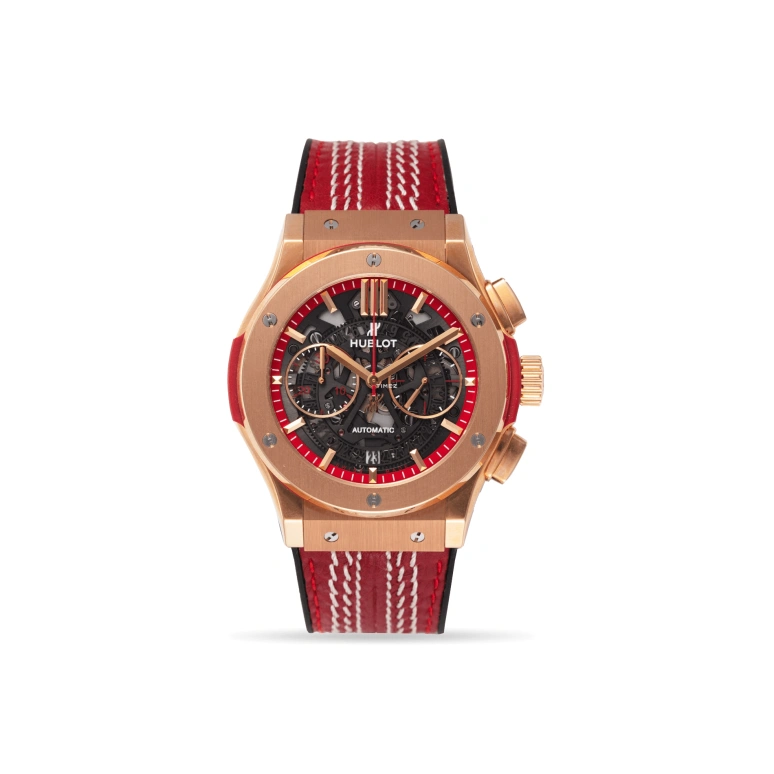 Hublot,Classic Fusion 45mm,45mm,Rose Gold,Black,Automatic,Chronograph,Day,525,525.OX.0139.VR.WCC15
