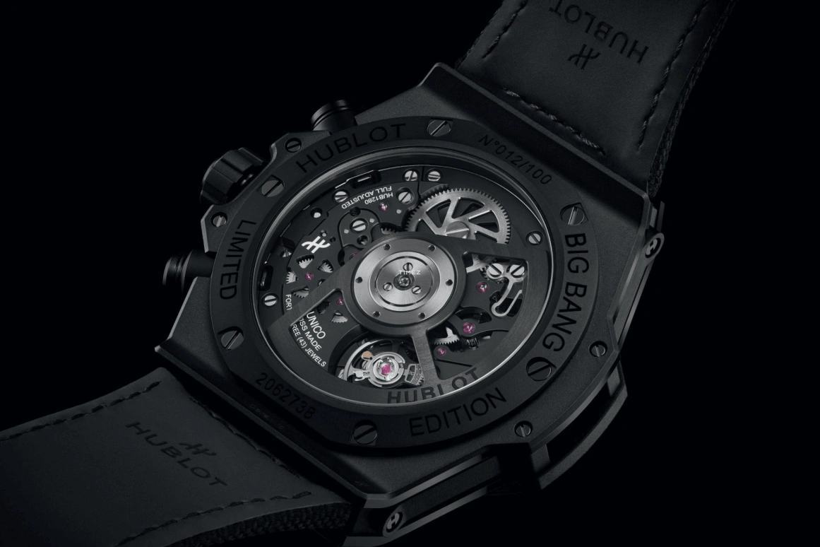 Hublot,Big Bang 42mm,42mm,Ceramic,Black,Skeleton,Automatic,Chronograph,Day,Flyback,Column Wheel,72hours,In-house Caliber,441,441.CK.1140.NR.HEC24
