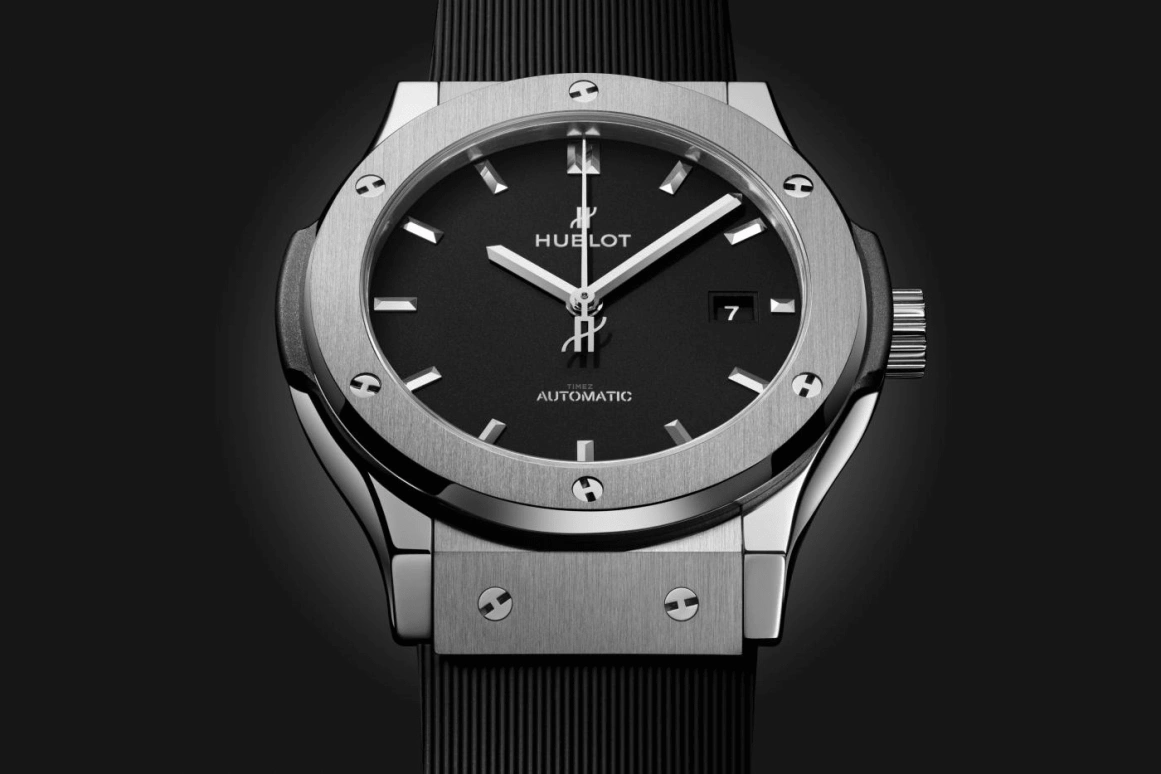 Hublot,Classic Fusion 42mm,42mm,Titanium Gold,Black,Automatic,42hours,In-house Caliber,542,542.NX.1171.RX