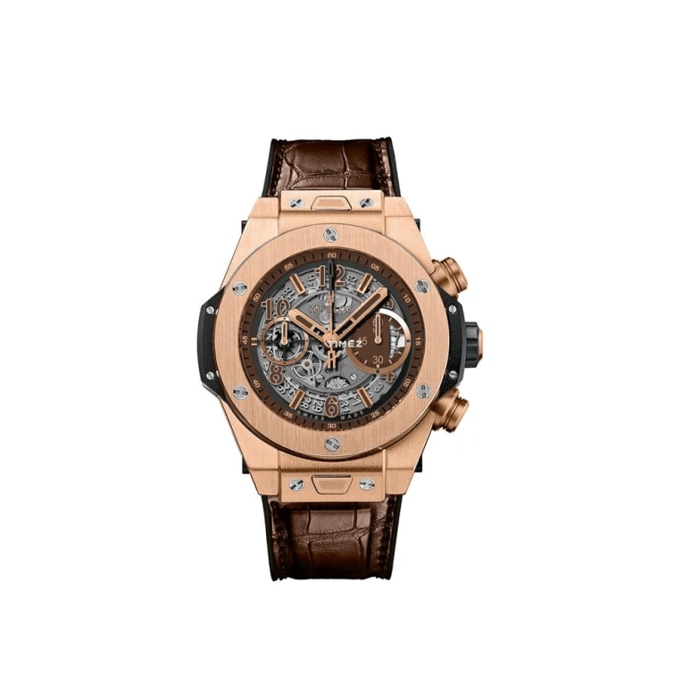 Hublot,Big Bang 45mm,45mm,Rose Gold,Skeleton,Automatic,Chronograph,Day,411,411.OX.3180.LR