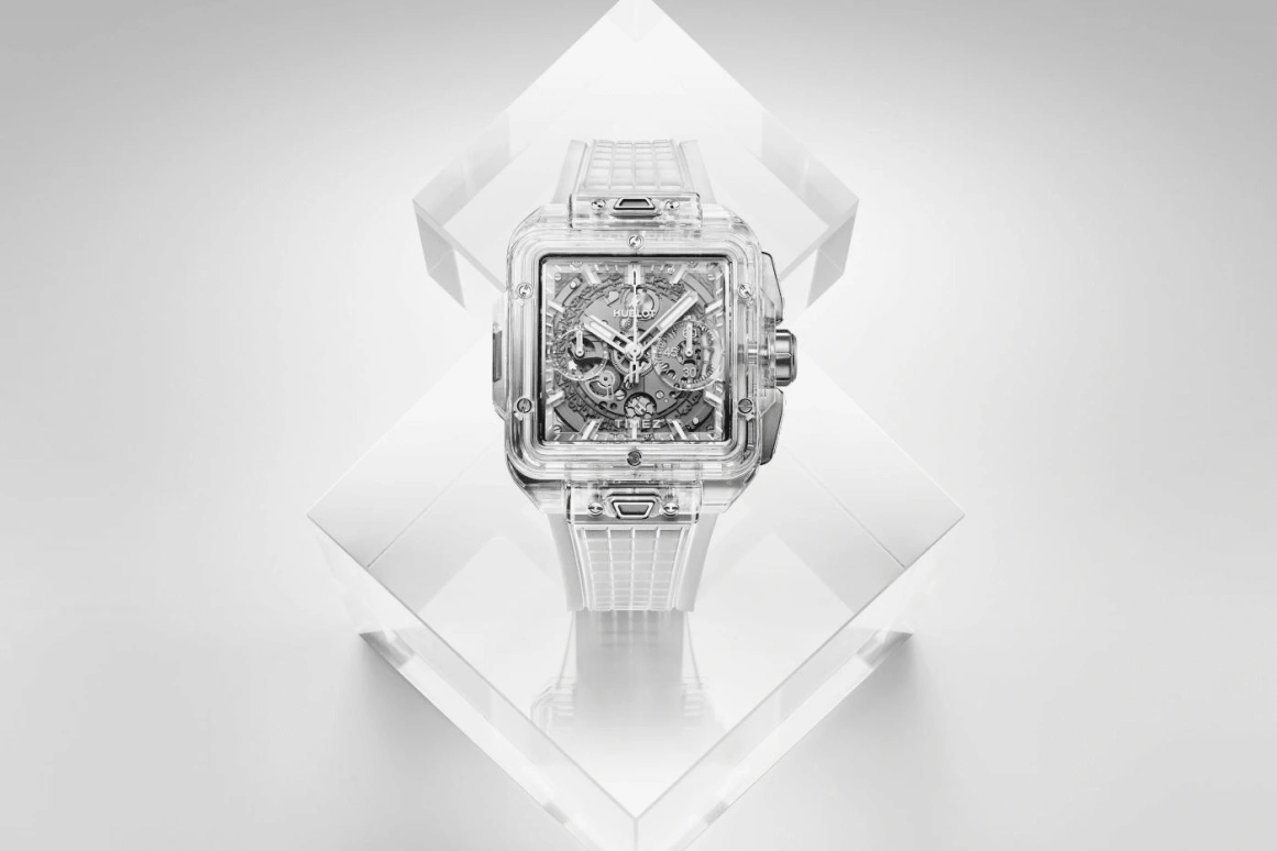 Hublot,Square Bang 42mm,42mm,Sapphire,Skeleton,Chronograph,Day,Flyback,Kylian Mbappé,821,821.JX.0120.RT