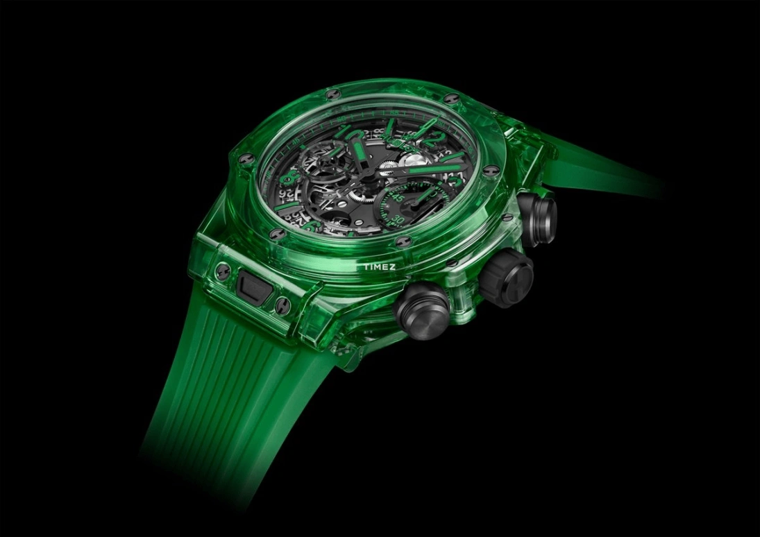 Hublot,Big Bang 42mm,42mm,Sapphire Aluminium oXide and rare Earth Mineral,Sapphire,Skeleton,Black,Automatic,Chronograph,Day,441,441.JG.4990.RT