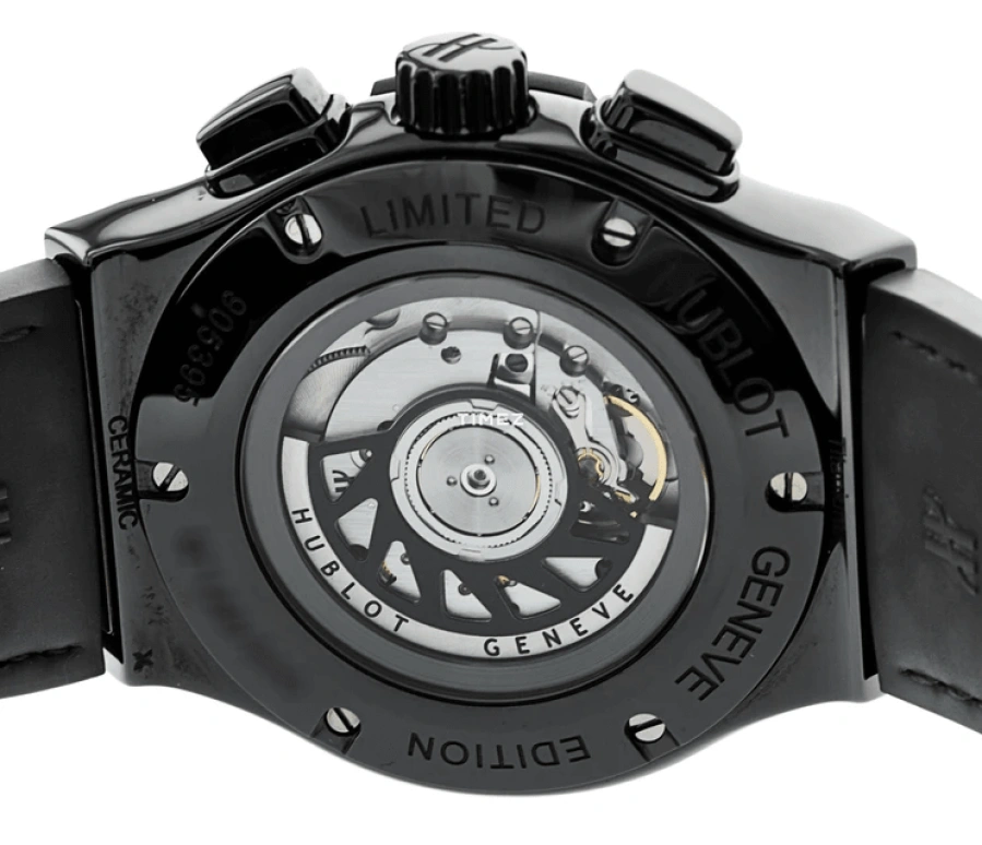 Hublot,Classic Fusion 45mm,45mm,Ceramic,Black,Automatic,Chronograph,Day,521,521.CM.1110.LR