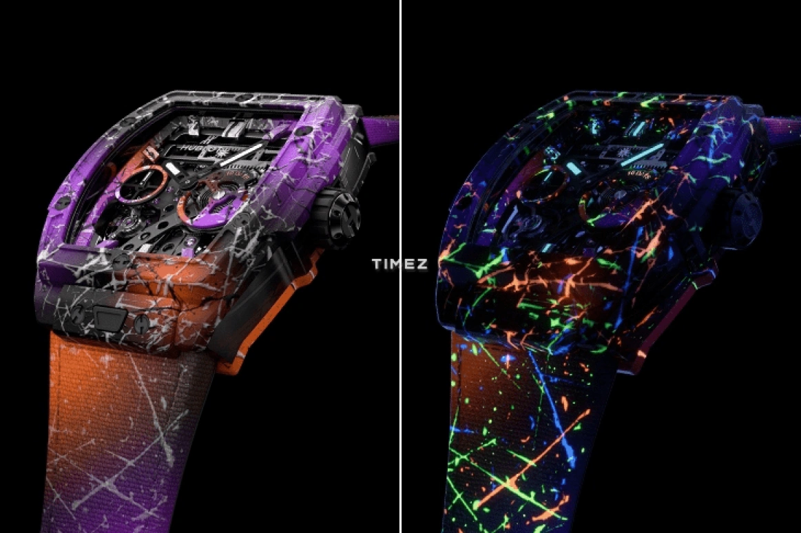 Hublot,Spirit of Big Bang 45mm,45mm,Composite Concrete,Black,Multi-Color,Handwound,Power Reserve Indicator,240hours,614,614.XCN.1172.NR.STR25