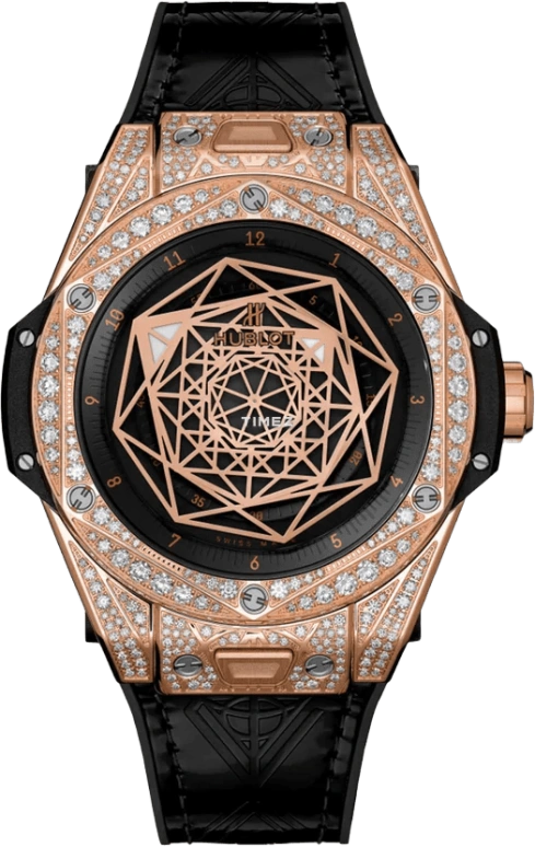 Hublot,Big Bang 45mm,45mm,Rose Gold,Black,Automatic,Sapphire,Crystal Glass,Round,415,415.OX.1118.VR.1704.MXM17