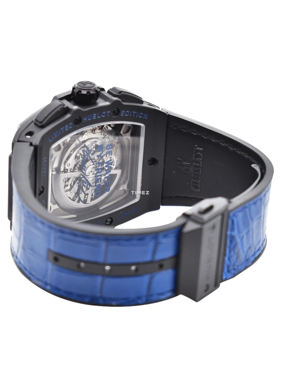 Hublot,Spirit of Big Bang 47.70x56.30mm,47.70x56.30mm,Ceramic,Black,Blue,Automatic,Chronograph,Day,601,601.CI.1190.LR.BLF16