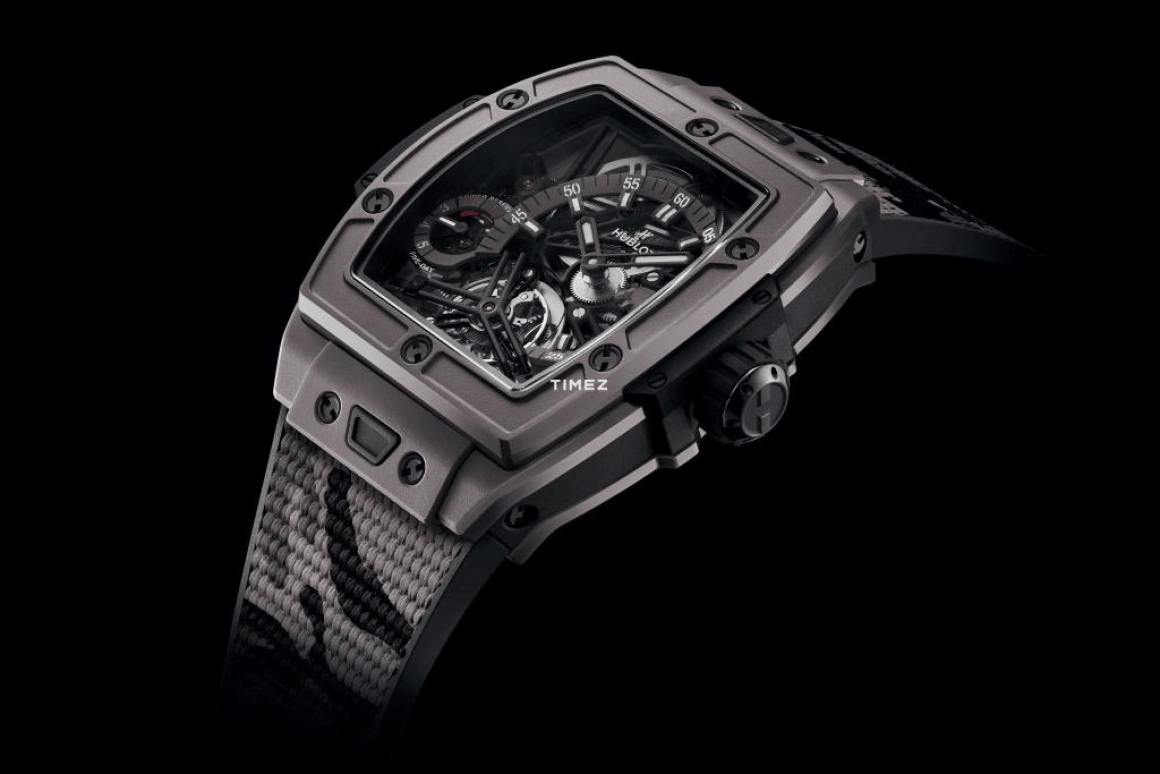 Hublot,Spirit of Big Bang 42mm,42mm,Ceramic,Skeleton,Grey,Handwound,Power Reserve Indicator,Tourbillon,645,645.FX.8020.NR.SOA24