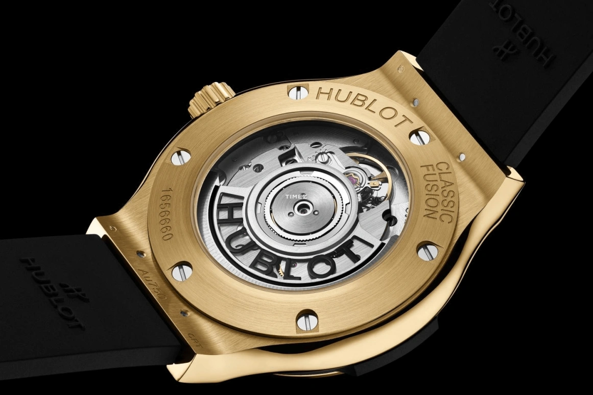 Hublot,Classic Fusion 38mm,38mm,Yellow Gold,Black,Day,Sapphire,Crystal Glass,Round,565,565.VX.1230.RX.MDM