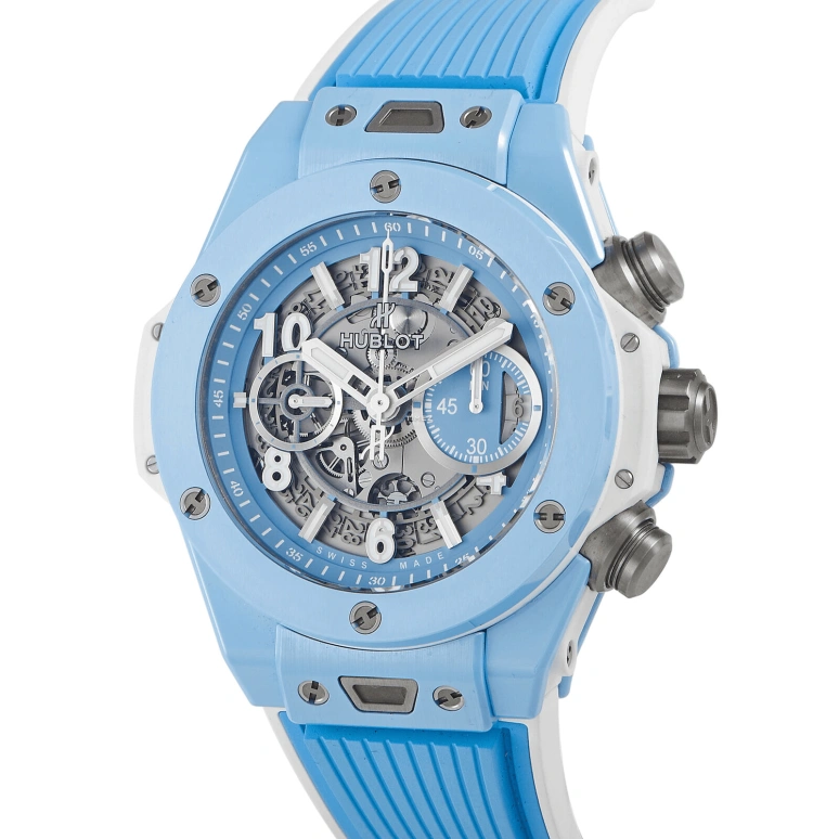 Hublot,Big Bang 45mm,45mm,Ceramic,Blue,Automatic,Chronograph,Day,Flyback,Retrograde,72hours,In-house Caliber,411,411.EX.5120.NR