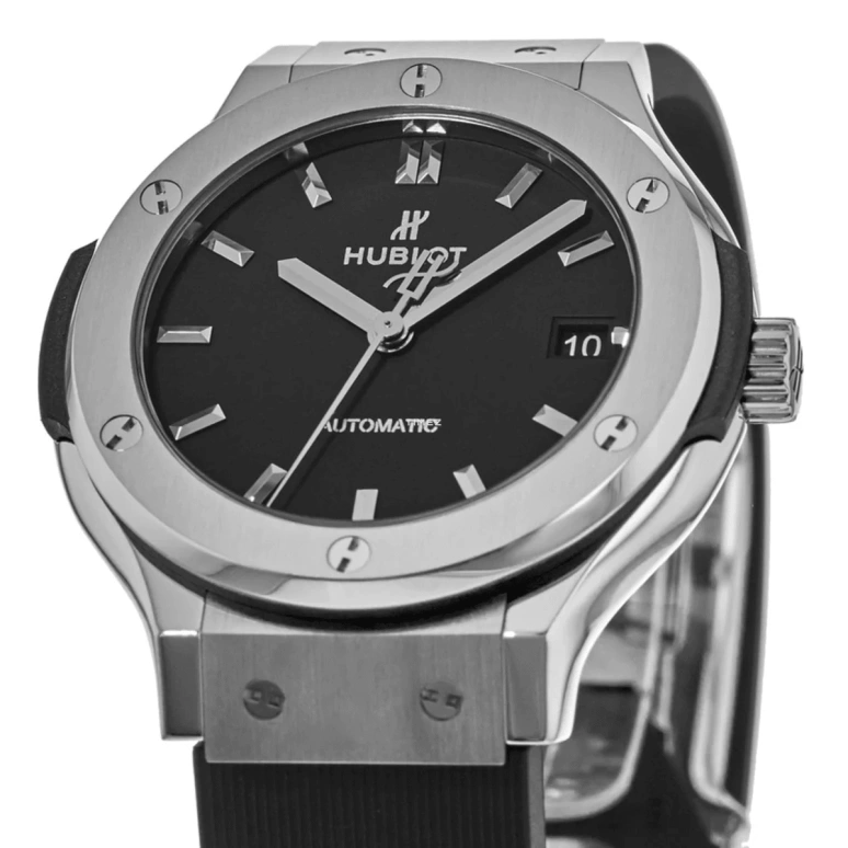 Hublot,Classic Fusion 38mm,38mm,Titanium Gold,Black,Automatic,Day,42hours,565,565.NX.1171.RX