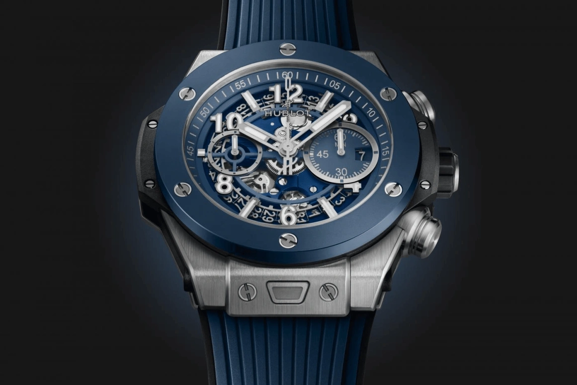 Hublot,Big Bang 44mm,44mm,Titanium Gold,Blue,Automatic,72hours,In-house Caliber,421,421.NL.5170.RX
