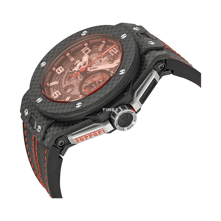 Hublot,Big Bang 45.50mm,45.50mm,Carbon,Red,Automatic,Day,72hours,401,401.QX.0123.VR