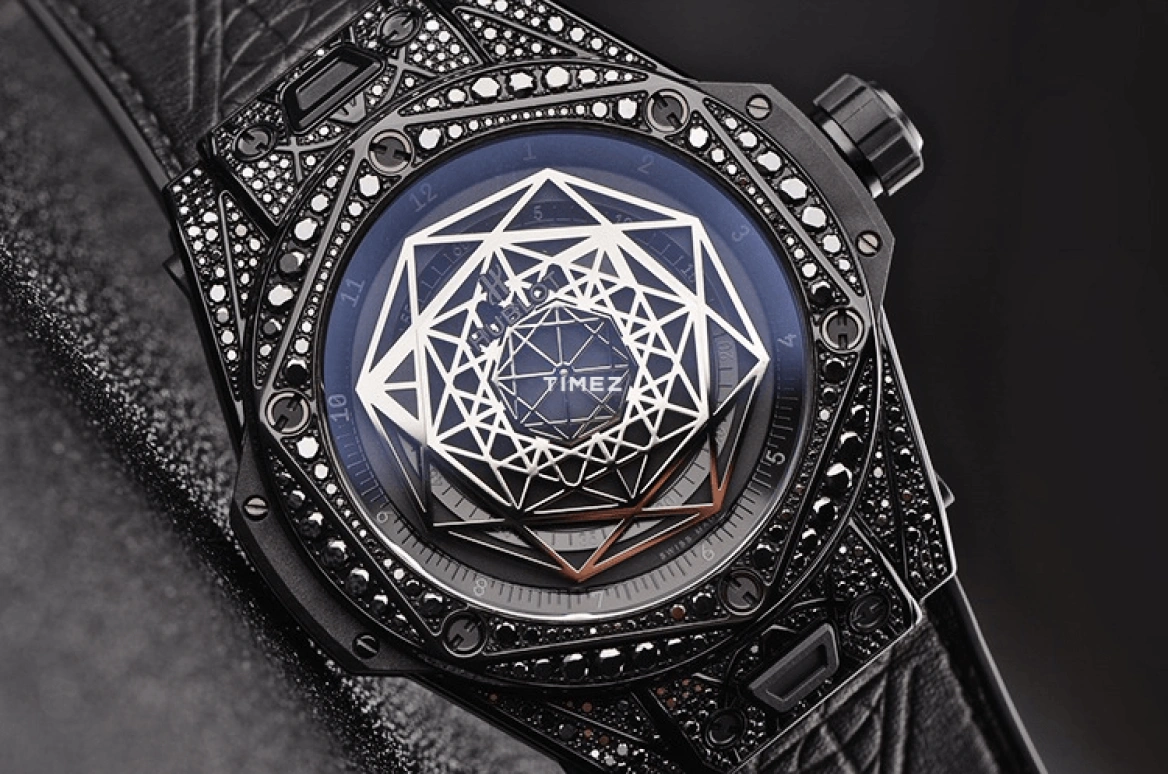 Hublot,Big Bang 45mm,45mm,Stainless Steel,Black,Automatic,Sapphire,Crystal Glass,Round,415,415.CX.1114.VR.1700.MXM17