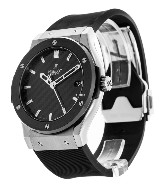 Hublot,Classic Fusion 42mm,42mm,Zirconium,Black,Automatic,Day,Sapphire,Crystal Glass,542,542.ZM.1770.RX