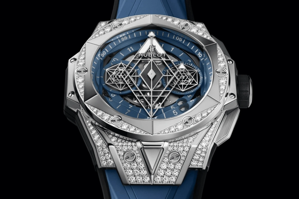 Hublot,Big Bang 45mm,45mm,Titanium Gold,Blue,Grey,Automatic,Chronograph,72hours,418,418.NX.5107.RX.1604.MXM20
