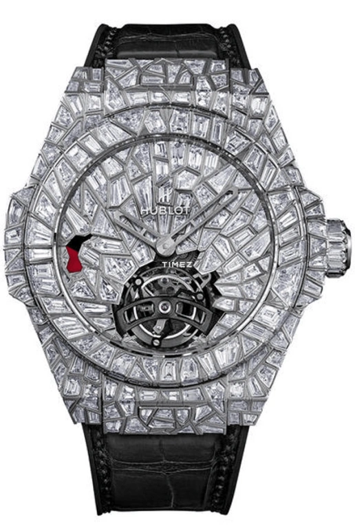Hublot,Big Bang 45mm,45mm,White Gold,Silver White,Handwound,Power Reserve Indicator,Tourbillon,405,405.WX.9004.LR.7704