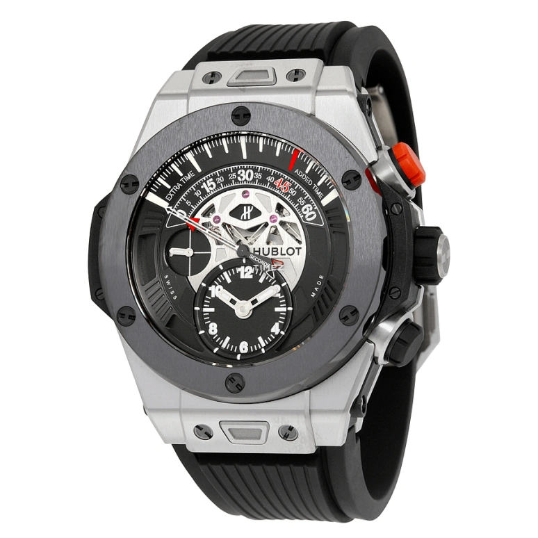Hublot,Big Bang 45mm,45mm,Titanium Gold,Black,Automatic,Chronograph,Power Reserve Indicator,Flyback,Retrograde,In-house Caliber,Sapphire,Crystal Glass,413,413.NM.1127.RX