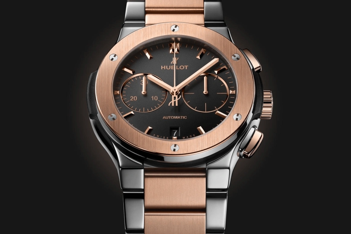 Hublot,Classic Fusion 42mm,42mm,Titanium Gold,Black,Automatic,42hours,In-house Caliber,540,540.NO.1180.NO