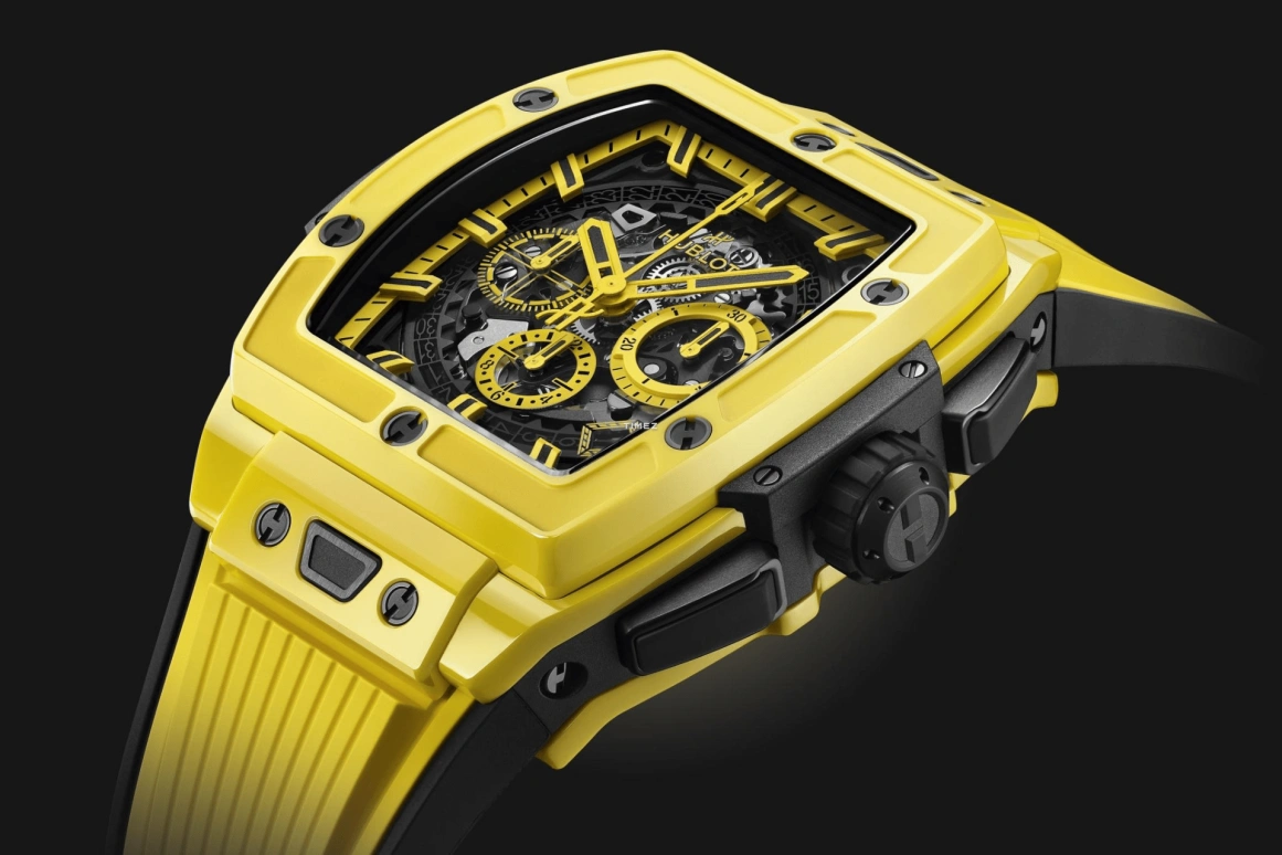 Hublot,Spirit of Big Bang 42mm,42mm,Ceramic,Black,Yellow,Chronograph,Day,Sapphire,642,642.CY.011Y.RX