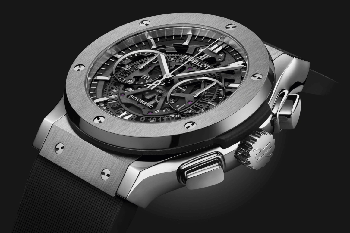 Hublot,Classic Fusion 45mm,45mm,Titanium Gold,Skeleton,Black,Automatic,Sapphire,Round,525,525.NX.0170.RX