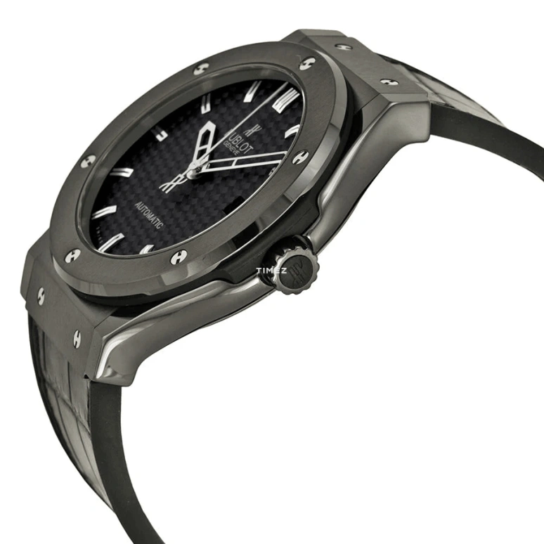 Hublot,Classic Fusion 45mm,45mm,Ceramic,Black,Automatic,Day,Sapphire,Crystal Glass,511,511.CM.1770.LR