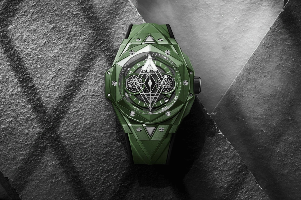 Hublot,Big Bang 45mm,45mm,Ceramic,Green,Black,Automatic,Chronograph,72hours,418,418.GX.5207.RX.MXM22