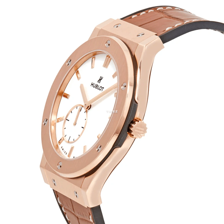 Hublot,Classic Fusion 45mm,45mm,Rose Gold,KING GOLD,Titanium Gold,White,Handwound,In-house Caliber,Sapphire,515,515.OX.2210.LR