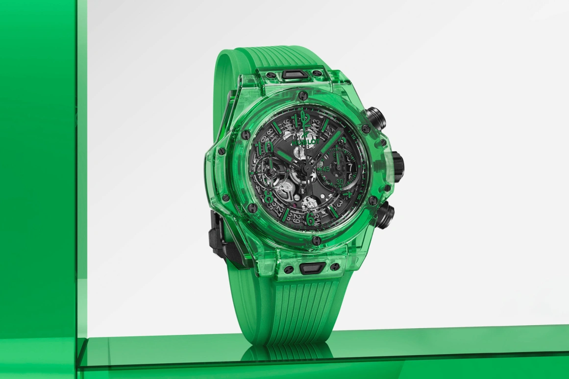 Hublot,Big Bang 42mm,42mm,Sapphire Aluminium oXide and rare Earth Mineral,Sapphire,Skeleton,Black,Automatic,Chronograph,Day,441,441.JG.4990.RT