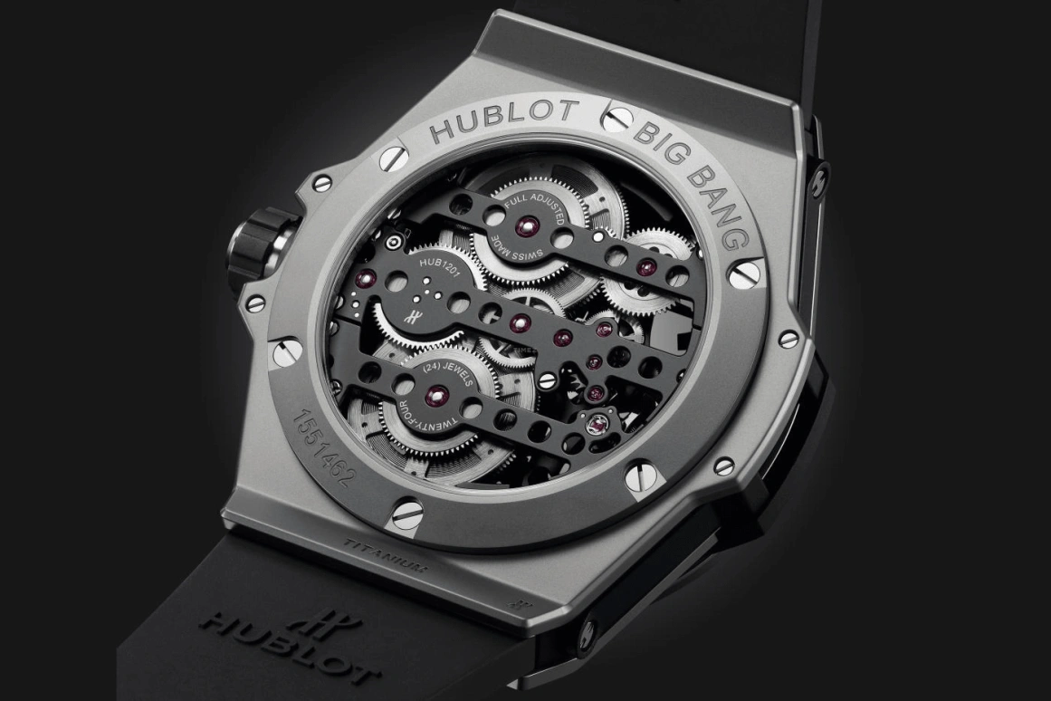 Hublot,Big Bang 45mm,45mm,Titanium Gold,Black,Handwound,240hours,In-house Caliber,414,414.NI.1123.RX