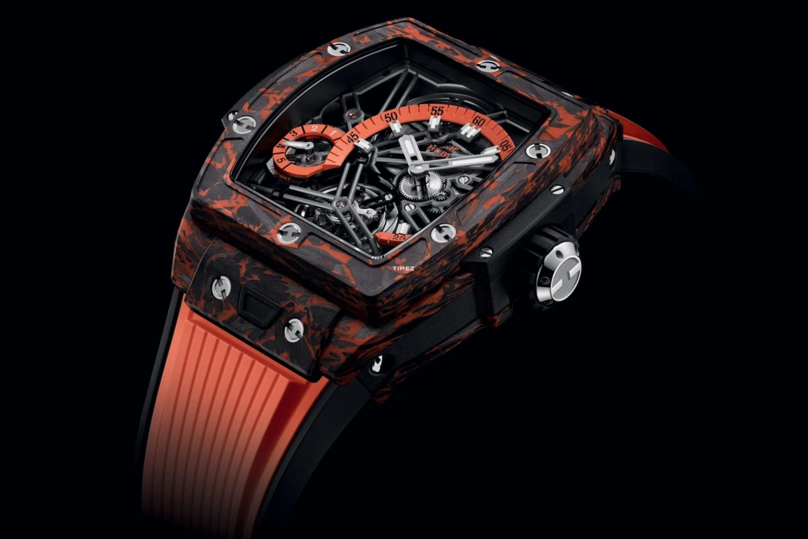 Hublot,Spirit of Big Bang 42mm,42mm,Carbon,Skeleton,Handwound,Power Reserve Indicator,Tourbillon,645,645.QO.4710.RX