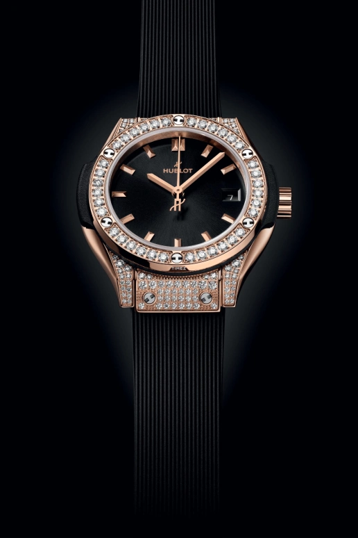 Hublot,Classic Fusion 29mm,29mm,KING GOLD,Black,Quartz,Day,In-house Caliber,591,591.OX.1480.RX.1604