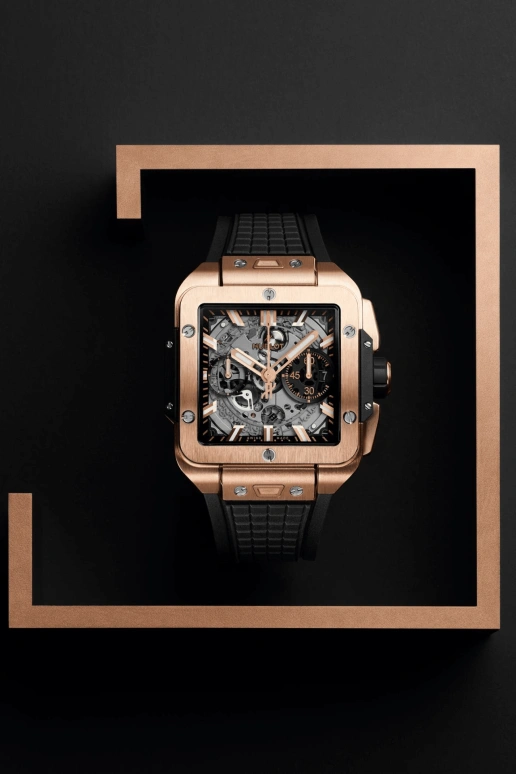 Hublot,Square Bang 42mm,42mm,KING GOLD,Automatic,72hours,In-house Caliber,821,821.OX.0180.RX