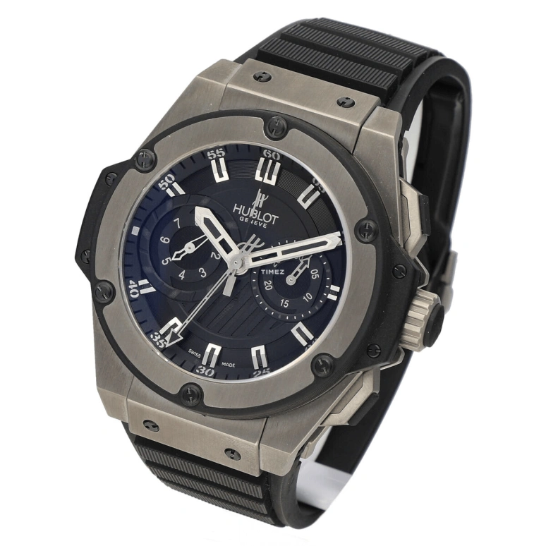Hublot,King Power 48mm,48mm,Titanium,Black,Automatic,Chronograph,Sapphire,Crystal Glass,715,715.ZX.1127.RX